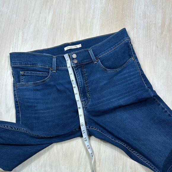 Levi's 311 Shaping Skinny Blue Dark Wash Denim Casual Stretch Jeans Women's 33 - Picture 12 of 16
